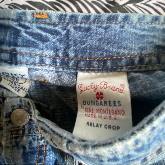 Vintage Jeans Lucky Brand Relay Crop Blue Denim size 2 26 - Picture 5 of 9